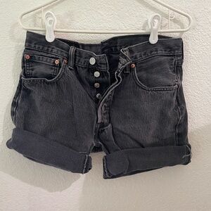 Levi's Black Denim Jean Shorts